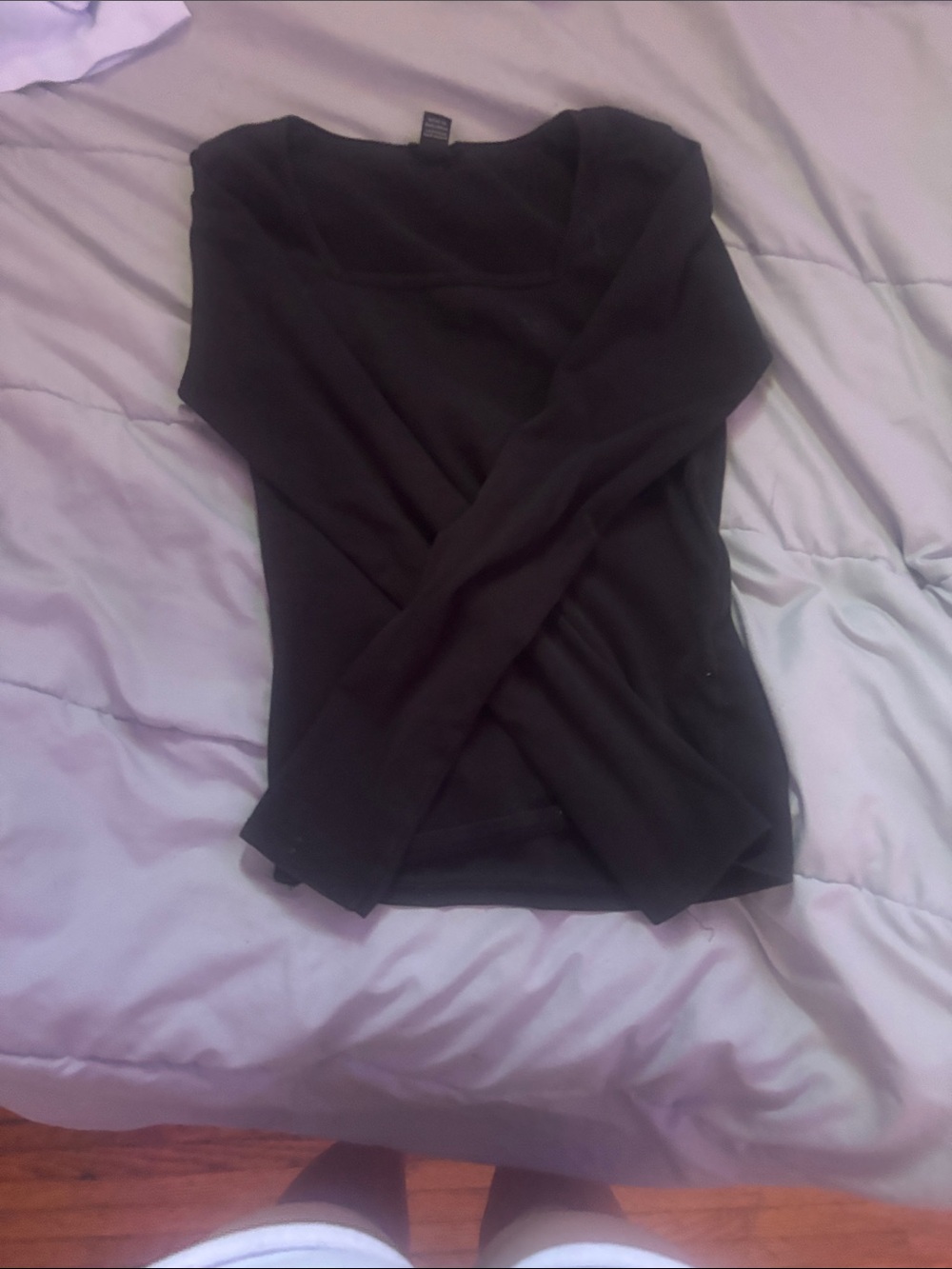 Forever 21 Black Long Sleeve Top